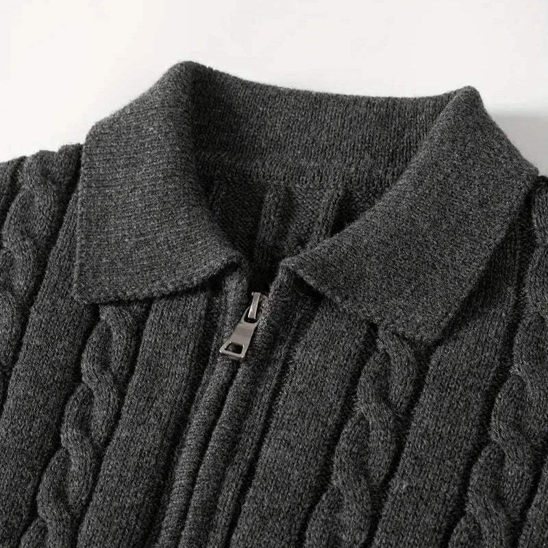 ByBellucci | Cable Knit Half-Zip Sweater