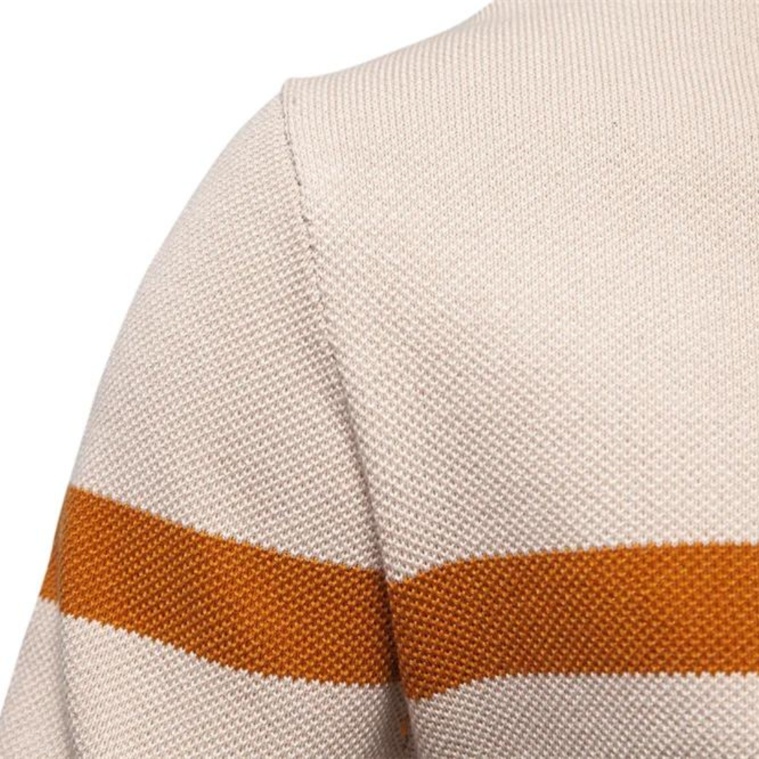 Quarter-Zip Cotton Sweater