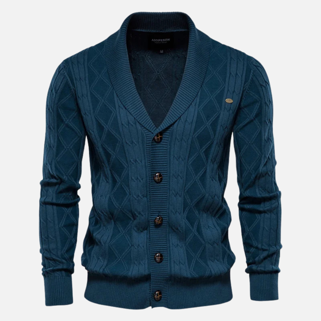 Beckett Argyle Cardigan