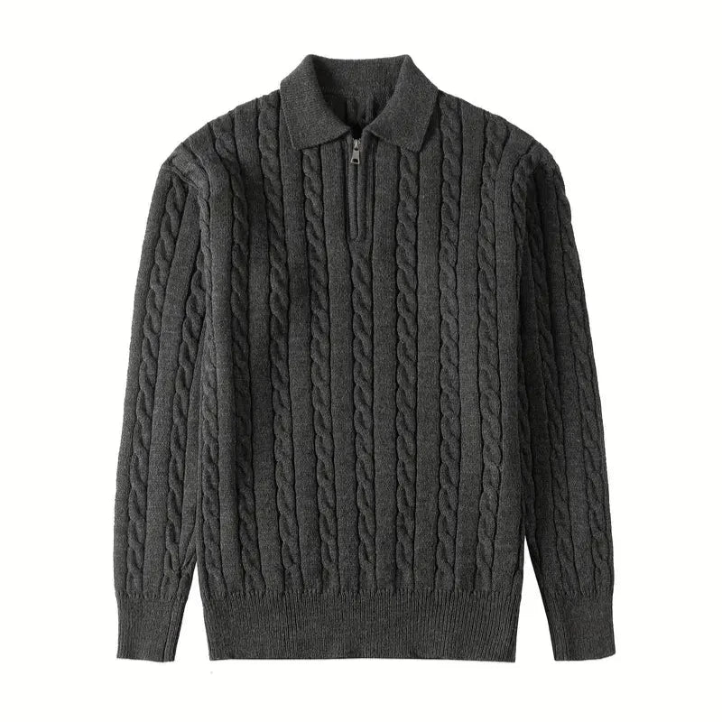 ByBellucci | Cable Knit Half-Zip Sweater