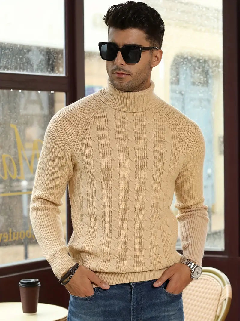 ByBellucci | Cable Knit Turtleneck Sweater