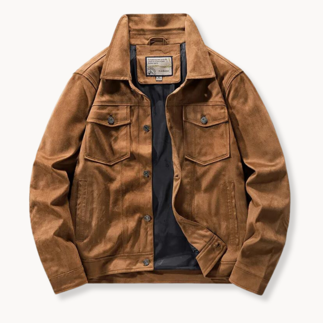 Grand Summit | Suede Trucker Jacket