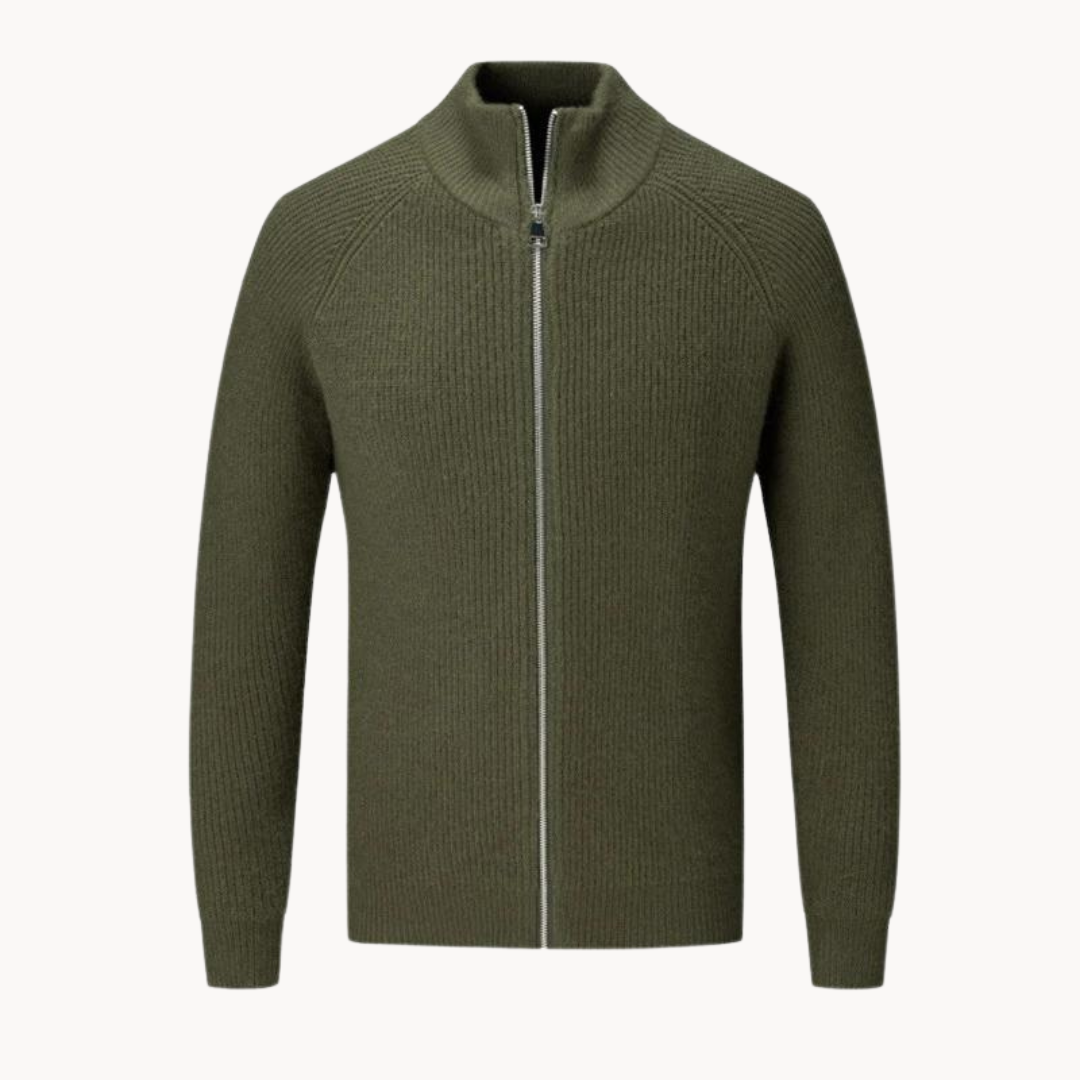 Cashmere Full Zip Sweater