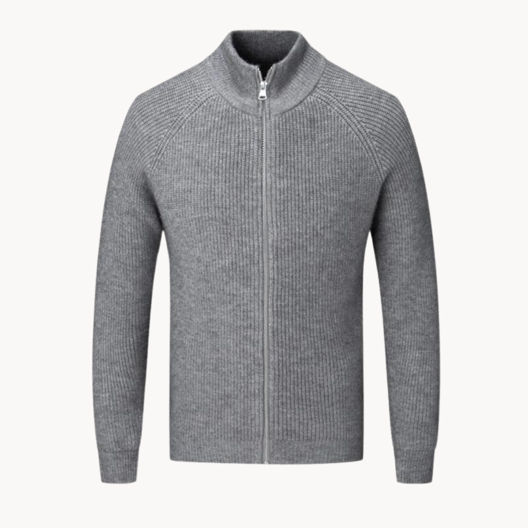 Cashmere Full Zip Sweater