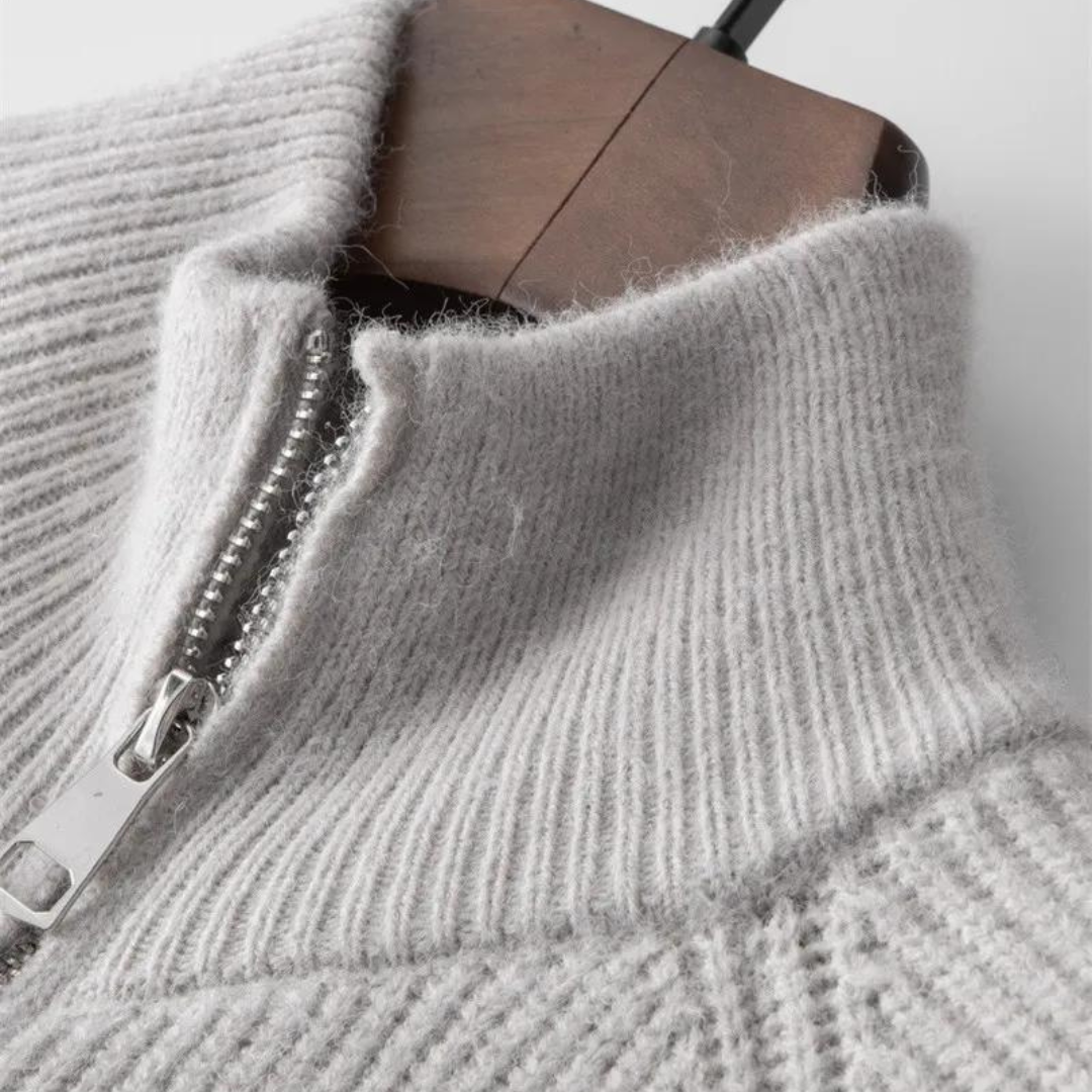 Cashmere Full Zip Sweater