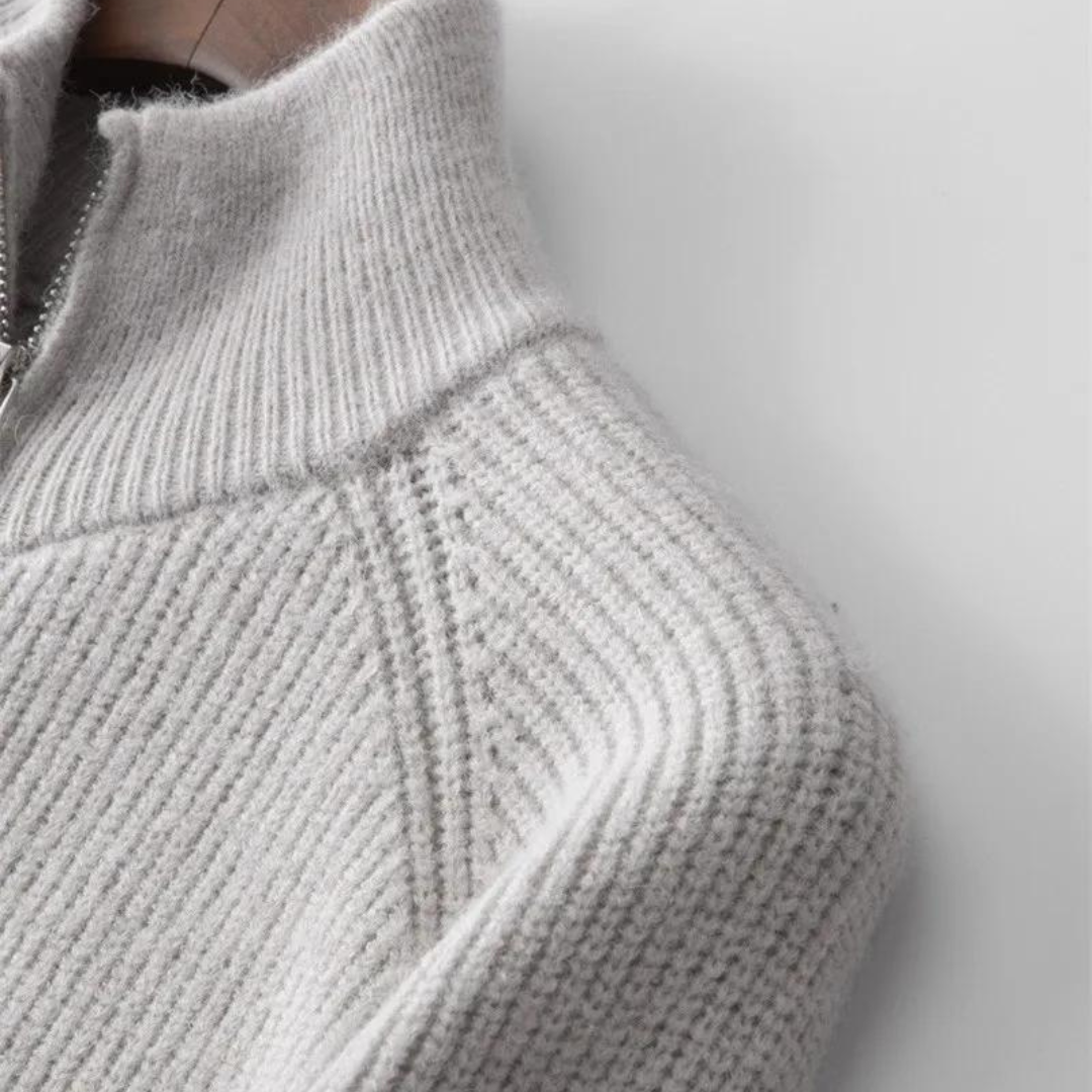 Cashmere Full Zip Sweater