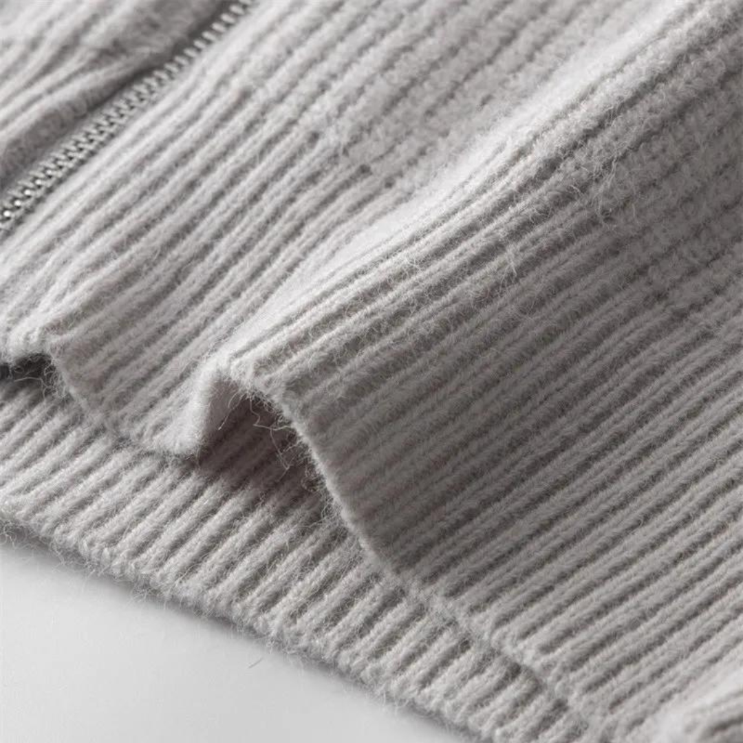 Cashmere Full Zip Sweater