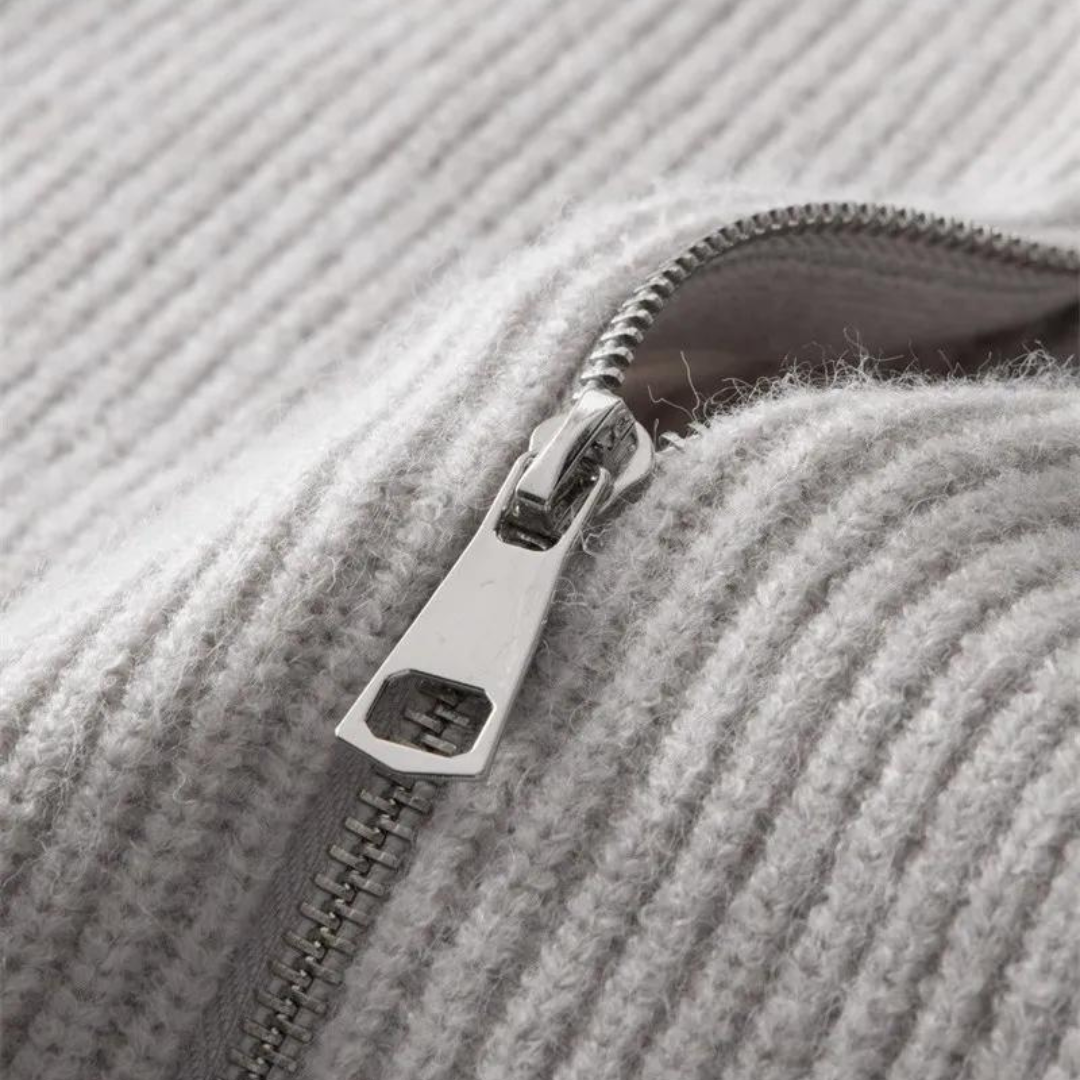 Cashmere Full Zip Sweater