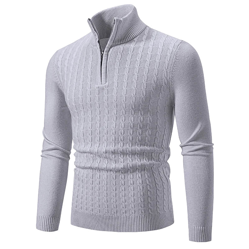 ByBellucci | Cable Knit Half-Zip Sweater