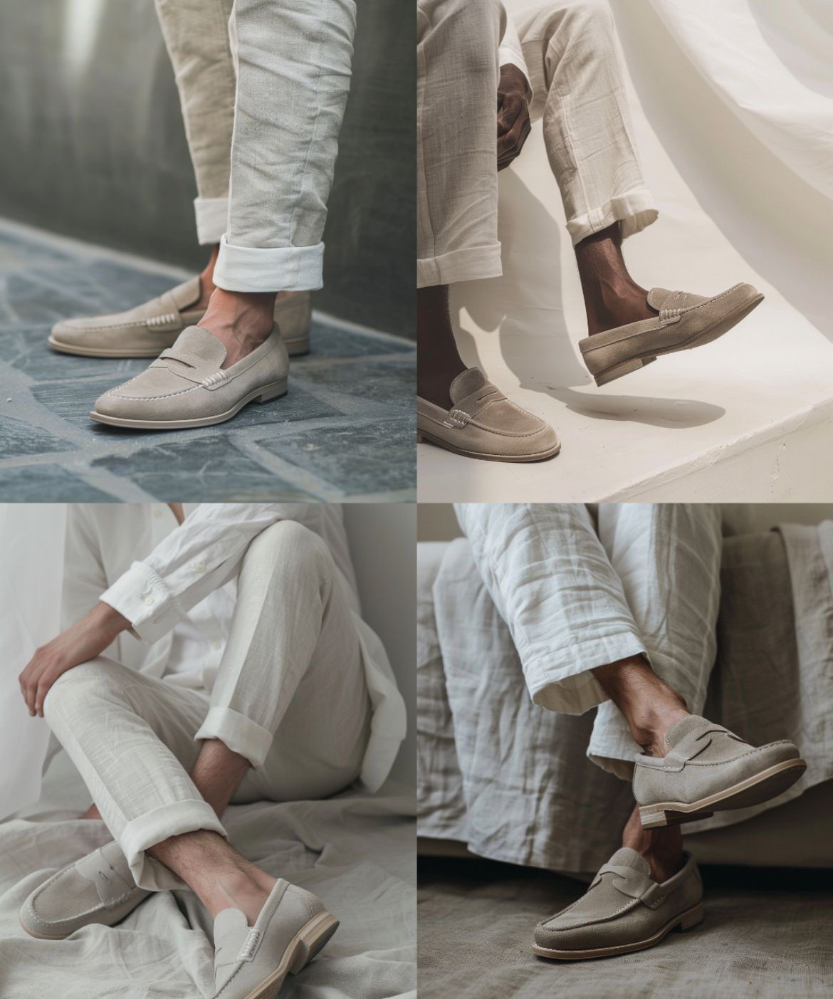Monaco | Vintage Loafers in Suéde